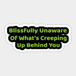 Funny Creepy Halloween tee shirt Sticker